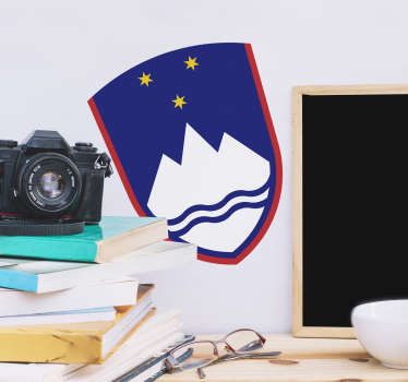 Nalepka zastave slovenske grbine - TenStickers