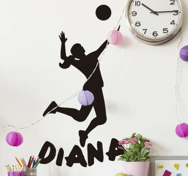 Vinilo Silueta de jugador de voleibol - TenVinilo