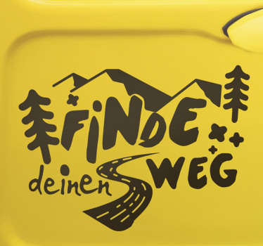 Finden deinen Weg Text Wohnmobil Aufkleber - TenStickers