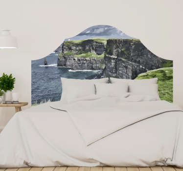 Irish cliffs headboard sticker - TenStickers