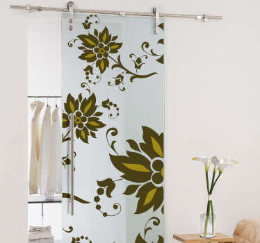 Autocolante floral folhas ornamentais - TenStickers