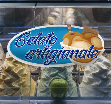 Adesivo da parete gelato artigianale - TenStickers