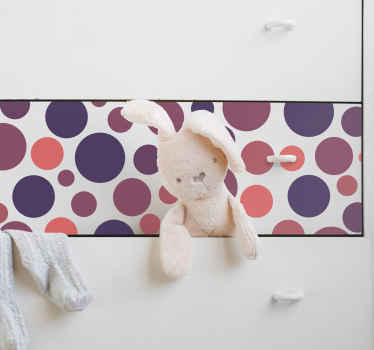 Kreise Schrank Aufkleber - TenStickers