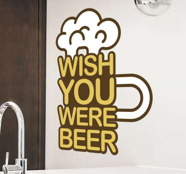 Naklejka z piwem zabawna - TenStickers