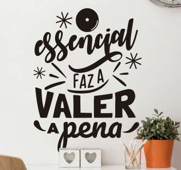Vinil com frases célebres Mário de andrade - TenStickers