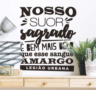 Autocolante de letras de canções tempo perdido - TenStickers