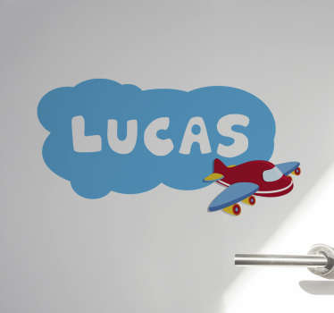 Numit autocolant și ilustrație de nor - TenStickers