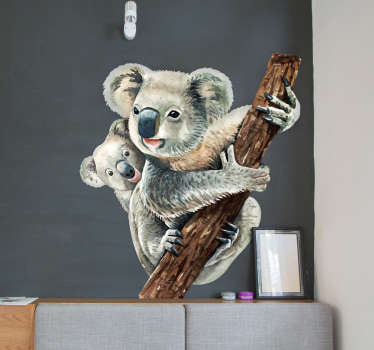 koala wild animal wall decal - TenStickers