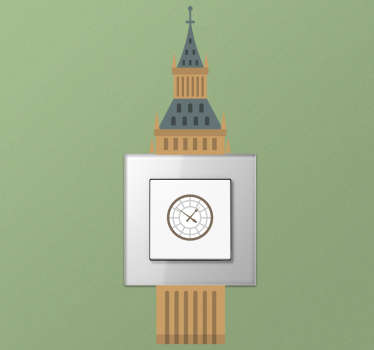 big ben london light switch sticker - TenStickers