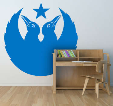 Adhesivo con los cuervos representativos de la banda de rock americana The Black Crowes. Creada por los hermanos Robinson y con influencias de la música de los 60 y 70.