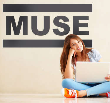 Adhesivo de la banda inglesa de rock alternativo Muse, famosa durante la década de los 90 por su música y sus extravagantes shows en vivo y en directo.