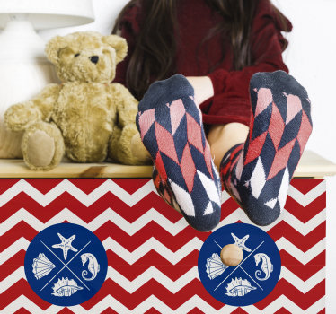 家具クローゼットボーダーステッカー - TENSTICKERS