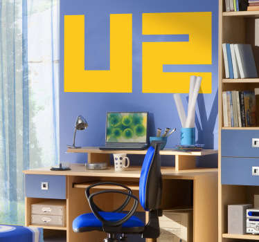 Adhesivo de la banda irlandesa U2, con Bono como líder del grupo. Con su música pop-rock y grandes éxitos.