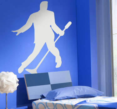 Adhesivo con la silueta del cantante Elvis Presley, considerado como un icono cultural y conocido en el mundo de la música como el rey del rock and roll.