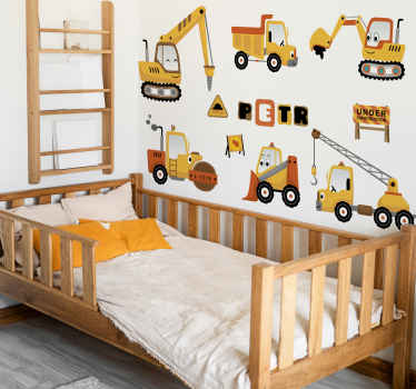 Bagr na zeď - TenStickers