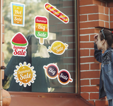 Pack of summer sale sticker - TenStickers