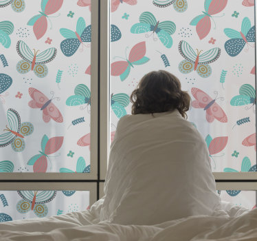 Glasaufkleber schmetterlinge Wandtattoo Fenster - TenStickers