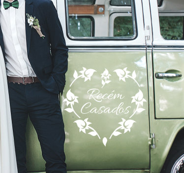 Autocolante de casamento Recém casados - TenStickers
