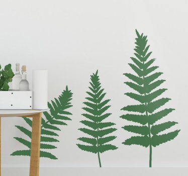 Fern Pattern plant wall sticker - TenStickers