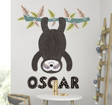 动物和分支为孩子图贴纸 - TenStickers