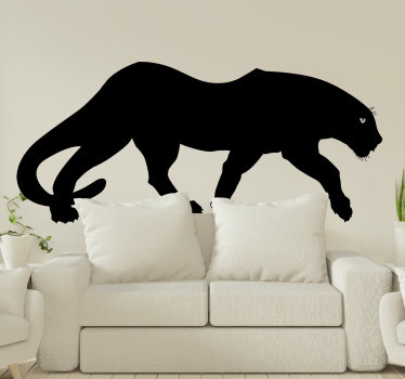 Schwarzer panther wildtier aufkleber - TenStickers