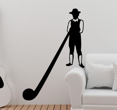 Alphorn musik wandaufkleber - TenStickers