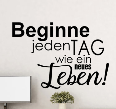 Starten sie jeden tag motivierende wandaufkleber - TenStickers