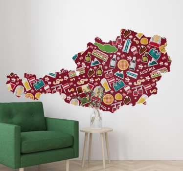Typisch für österreich wandaufkleber - TenStickers