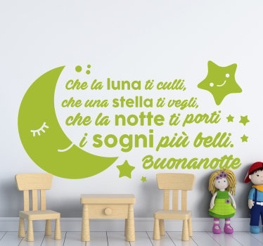 Adesivi della buona notte - TenStickers