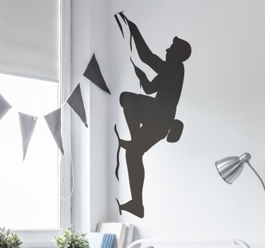 Climber extreme sports decal - TenStickers