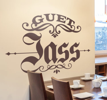 Rate jass home text wandaufkleber - TenStickers