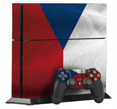 česká vlajka ps4 vinyl skin - TenStickers