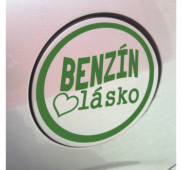 Benzín láska auto vinyl obtisk - TenStickers