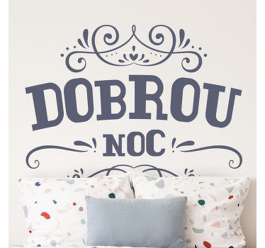 Nálepka dobré noční postele - TenStickers