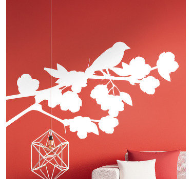 stickers muraux oiseaux de tilleul - TenStickers