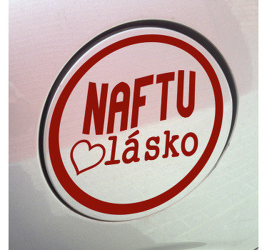 Nafta láska auto vinyl obtisk - TenStickers