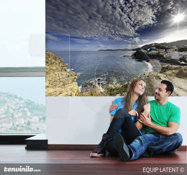 Seashore Landscape Wall Sticker - TenStickers