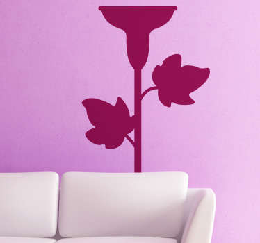 Candelabra with Leaves Sticker - TenStickers