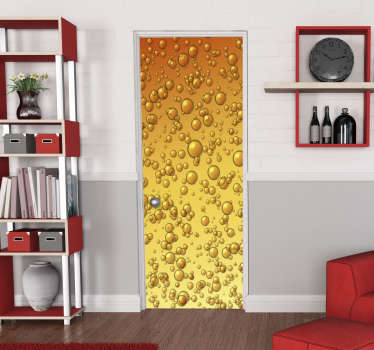 Originale øl dør vinyl mærkater - TenStickers