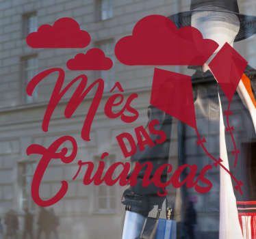 Autocolante para montras Mês das crianças - TenStickers