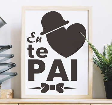 Vinil festividade Feliz dia dos pais gravata - TenStickers