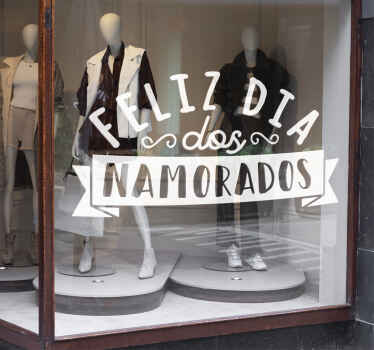 Vinil festividade Banner do dia dos namorados - TenStickers