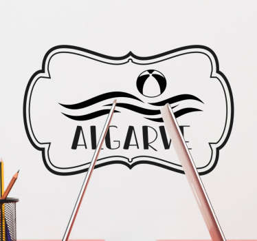 Autcolante decorativo de lugares Algarve lettering - TenStickers