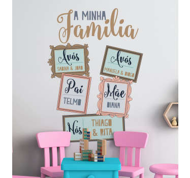 Autocolantes de lar Minha família - TenStickers