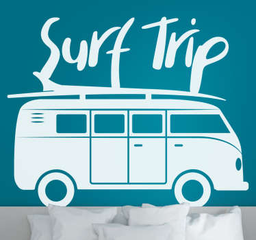 Surfa resa surf vinyl dekal - Tenstickers