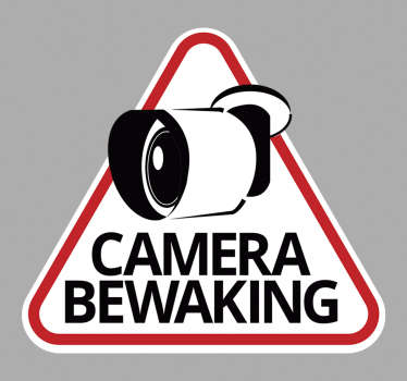 Camerabewaking vinyl teken zelfklevende sticker - TenStickers