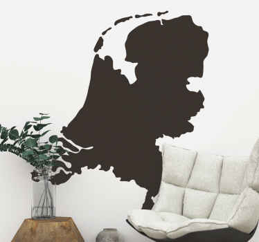 Het silhouet van nederland - TenStickers