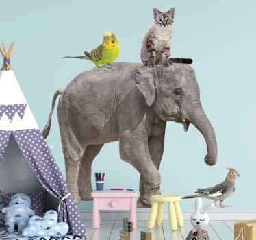 Diverse dieren wild dier zelfklevende sticker - TenStickers