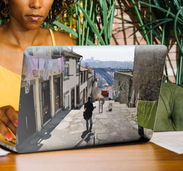 Autocolante para PC Escadas dos Guindais - TenStickers