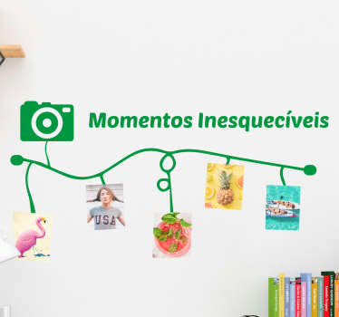 Vinil decorativo para a casa Momentos inesquecíveis - TenStickers
